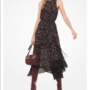 Botanical Georgette Handkerchief Dress